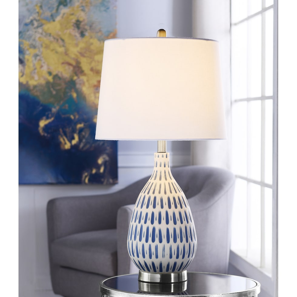 sarangerel blue table lamp   