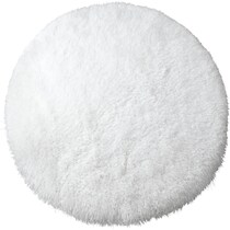 sarezzo white area rug  round   