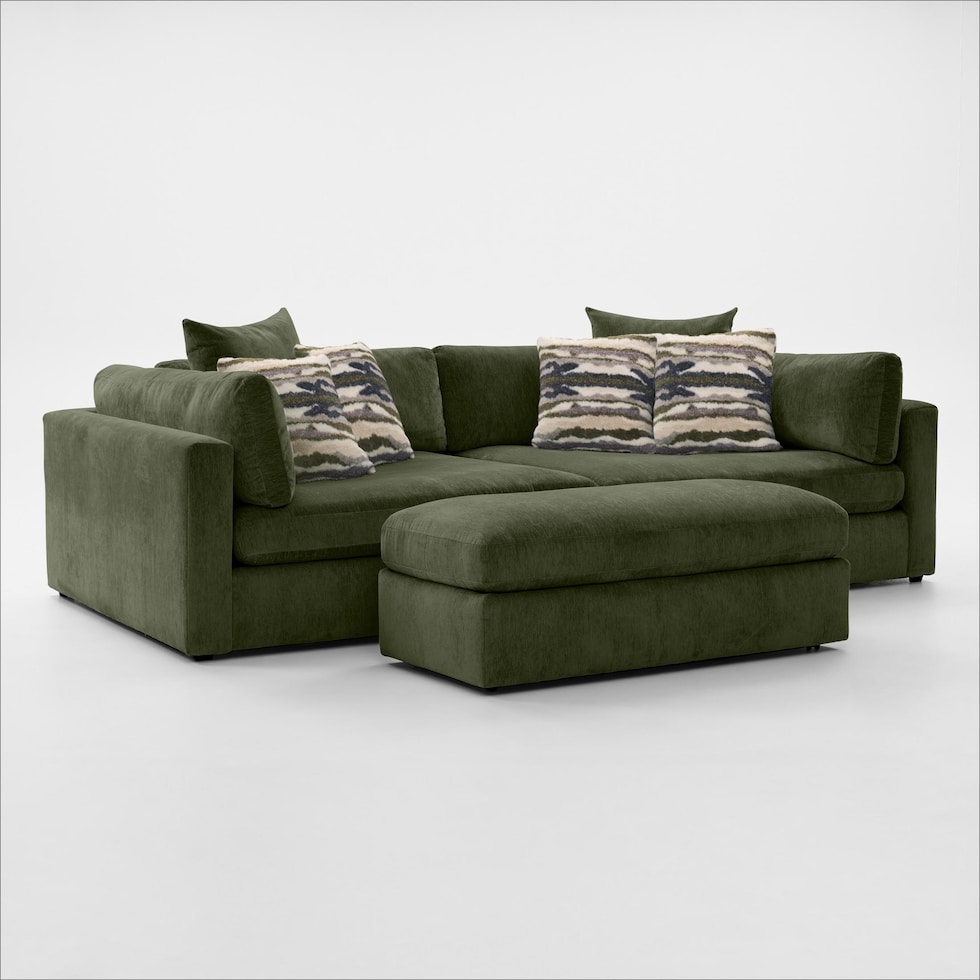 sasha green sectional   