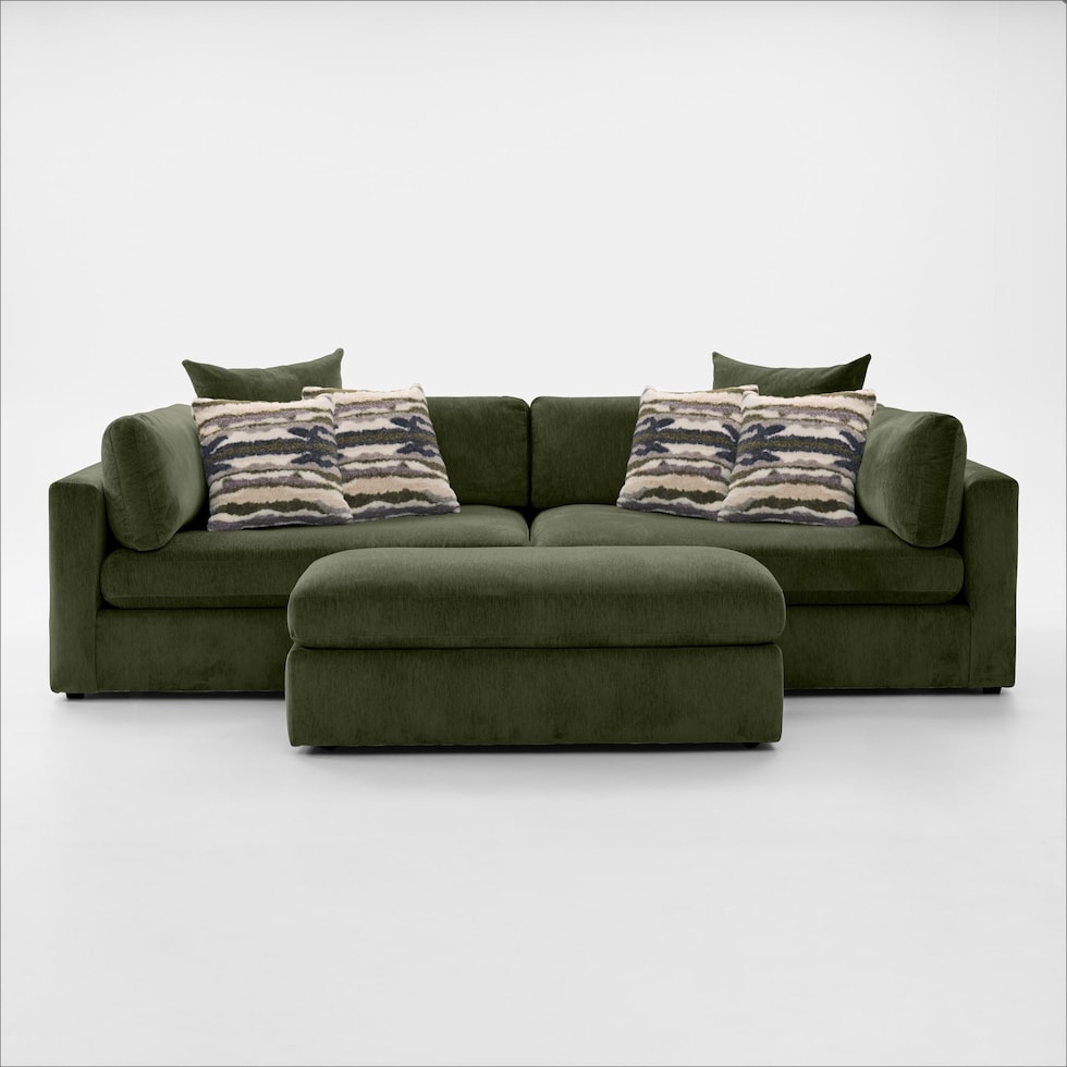 sasha green sectional   