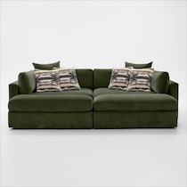 sasha green sectional   