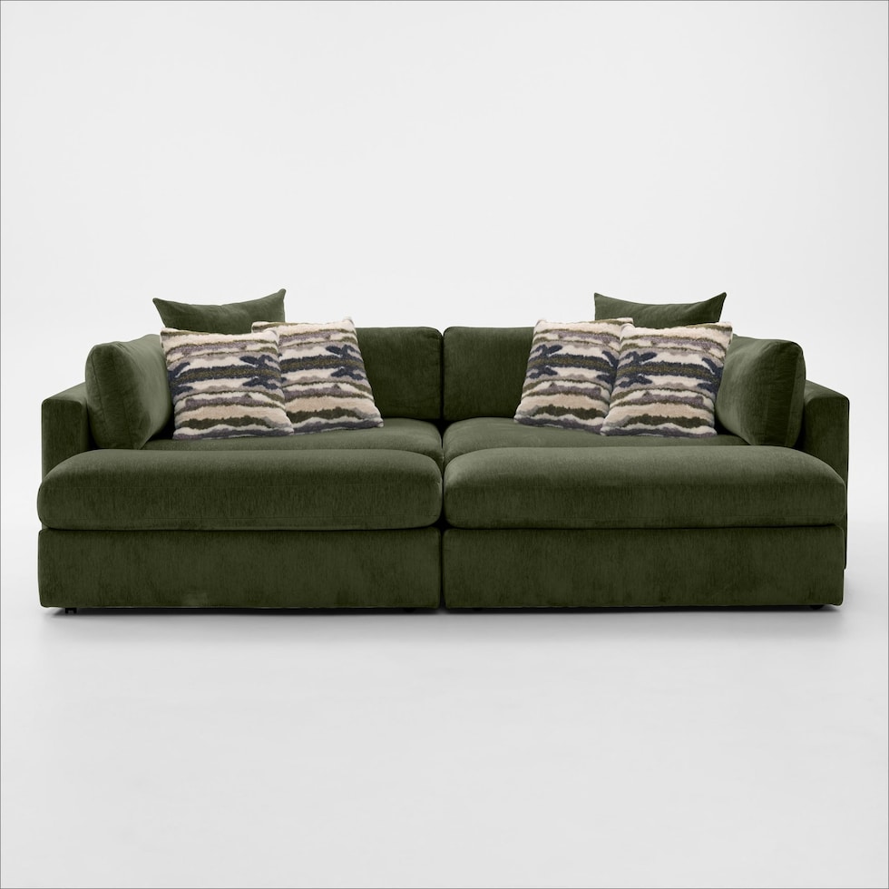sasha green sectional   