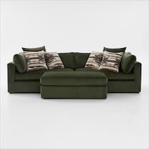 sasha green sectional   