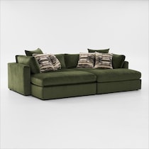 sasha green sectional   