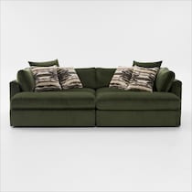 sasha green sectional   