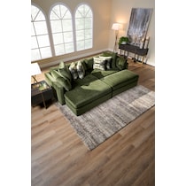 sasha green sectional   