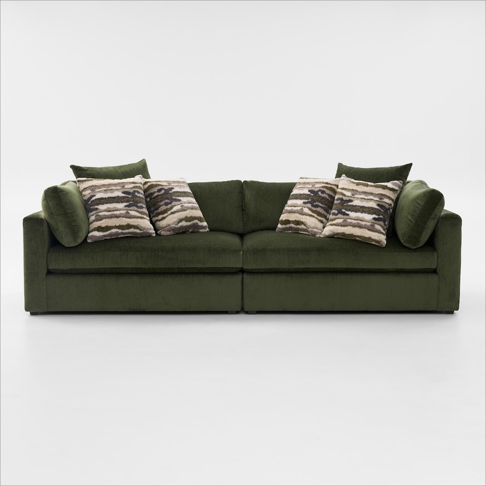 sasha green sofa   