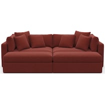 sasha red sectional   