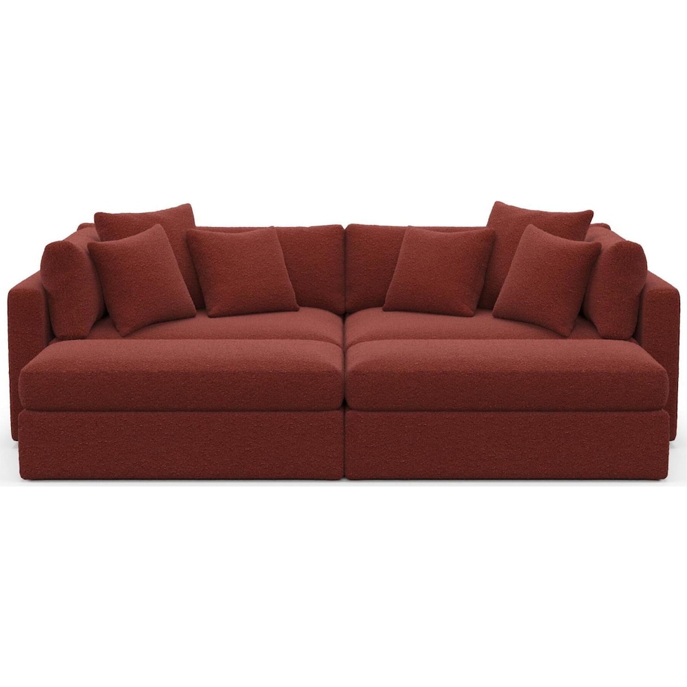 sasha red sectional   
