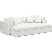 sasha white sectional   