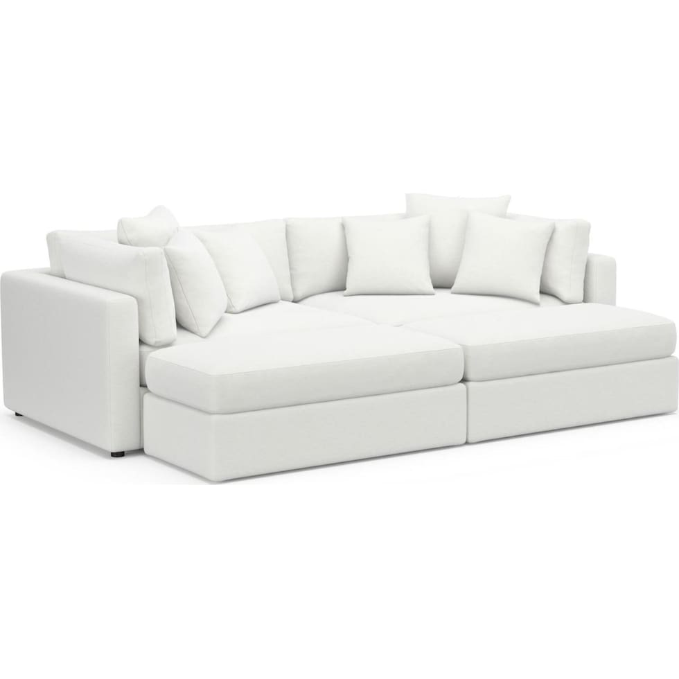sasha white sectional   