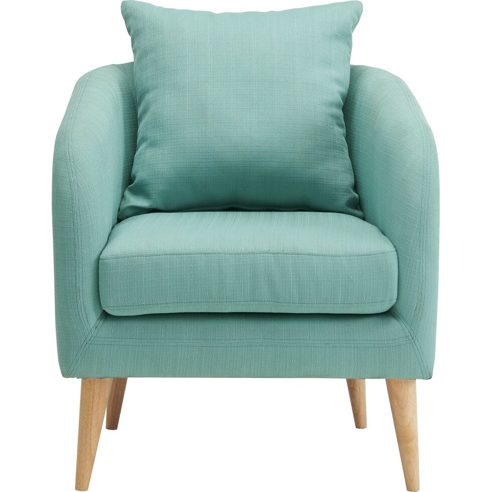 satterlee blue accent chair   