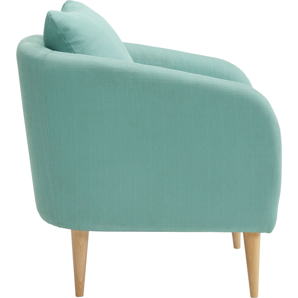 satterlee blue accent chair   