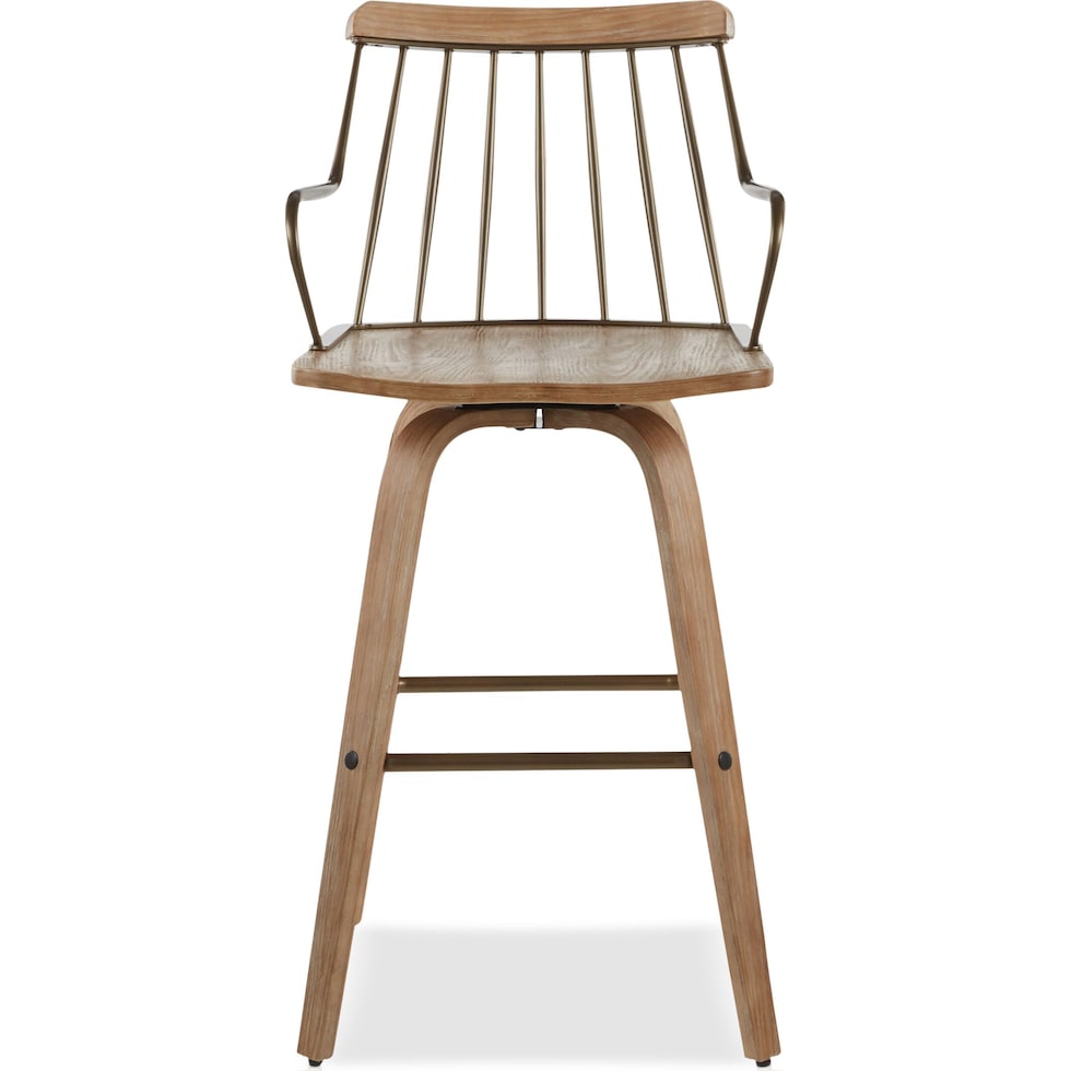 saul light brown counter height stool   