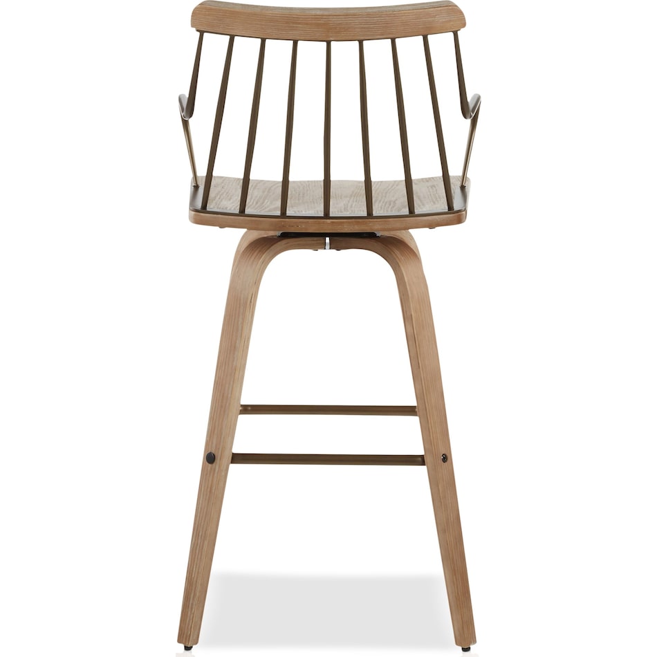 saul light brown counter height stool   