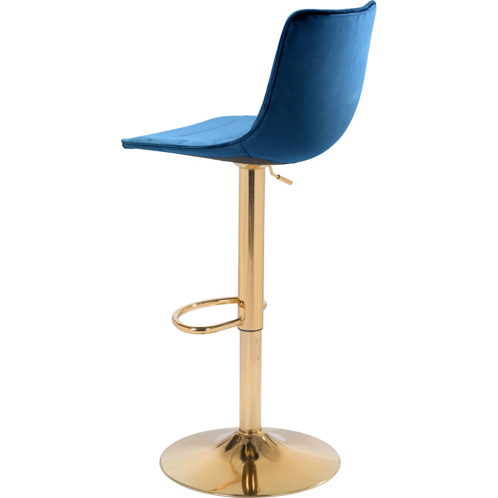 sawyer blue gold bar stool   