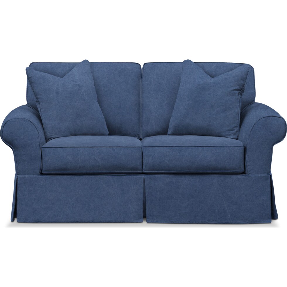 sawyer blue loveseat   