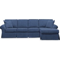 sawyer blue sectional   