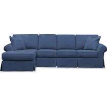 sawyer blue sectional   