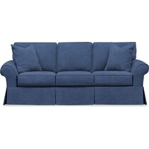 sawyer blue slipcover sofa   