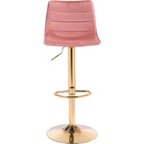 sawyer pink gold bar stool   