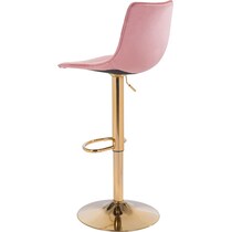 sawyer pink gold bar stool   