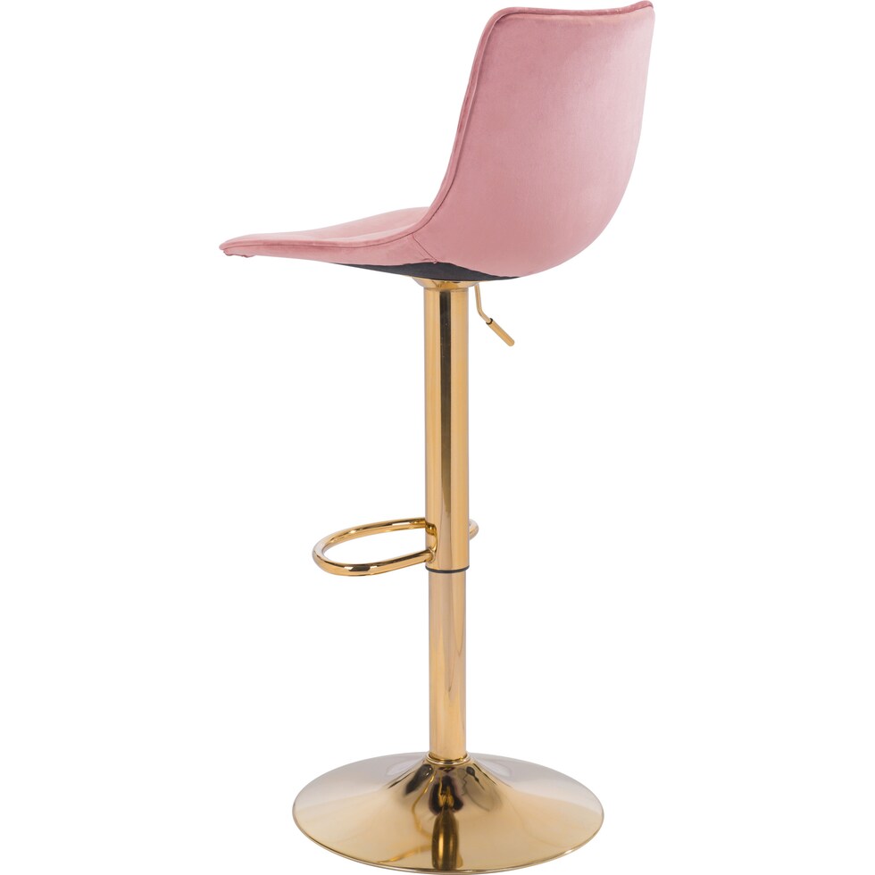 sawyer pink gold bar stool   