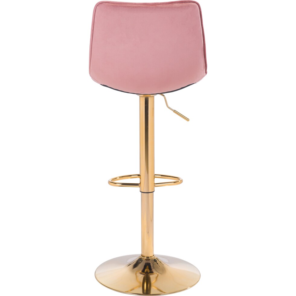 sawyer pink gold bar stool   