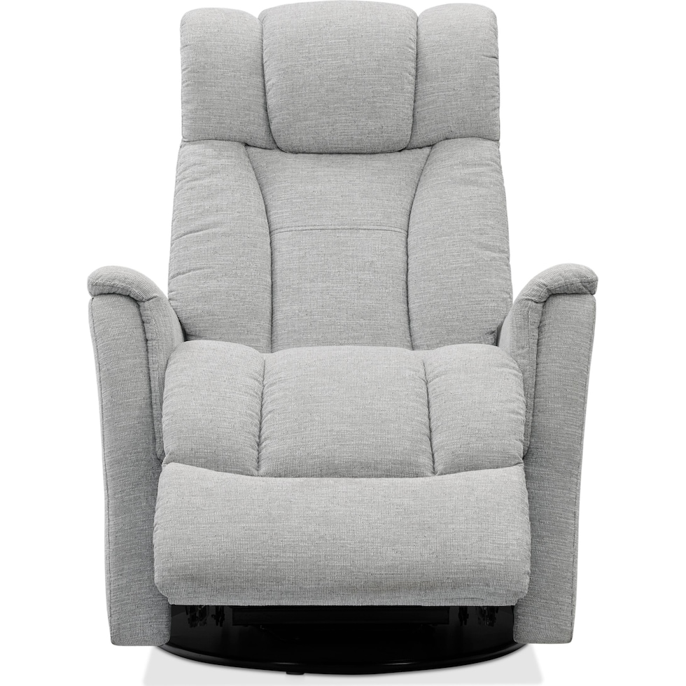 saxton gray swivel chair   