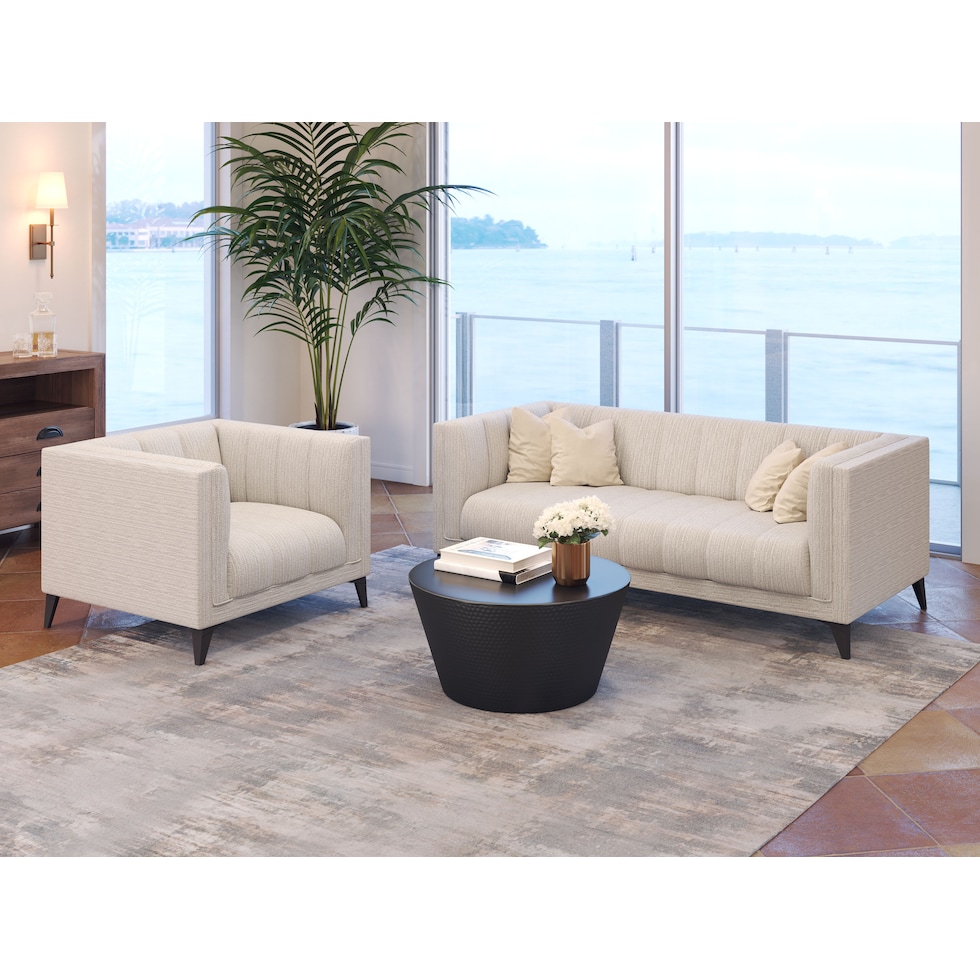 saylor white sofa   