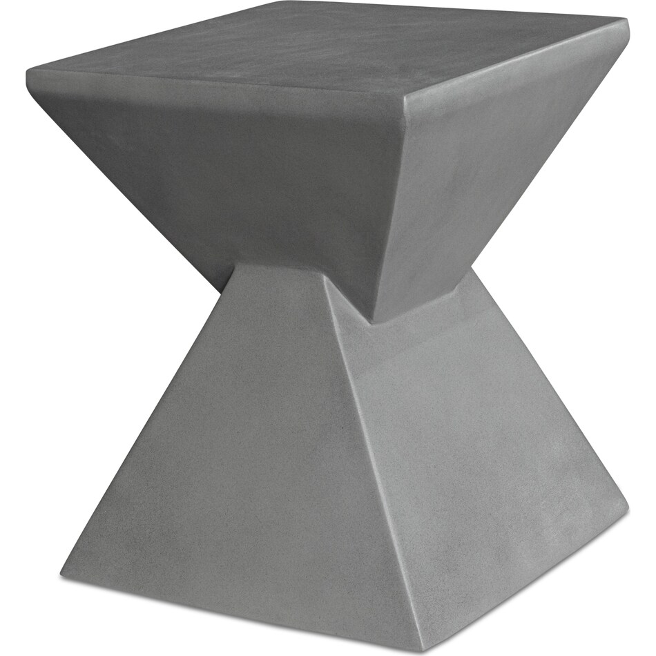 scala gray end table   