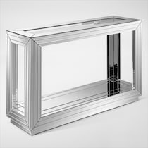 scarlett silver sofa table   