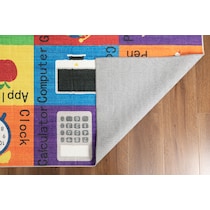 school multicolor area rug  x    