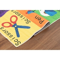 school multicolor area rug  x    