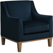 sconcet blue accent chair   