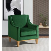 sconcet green accent chair   