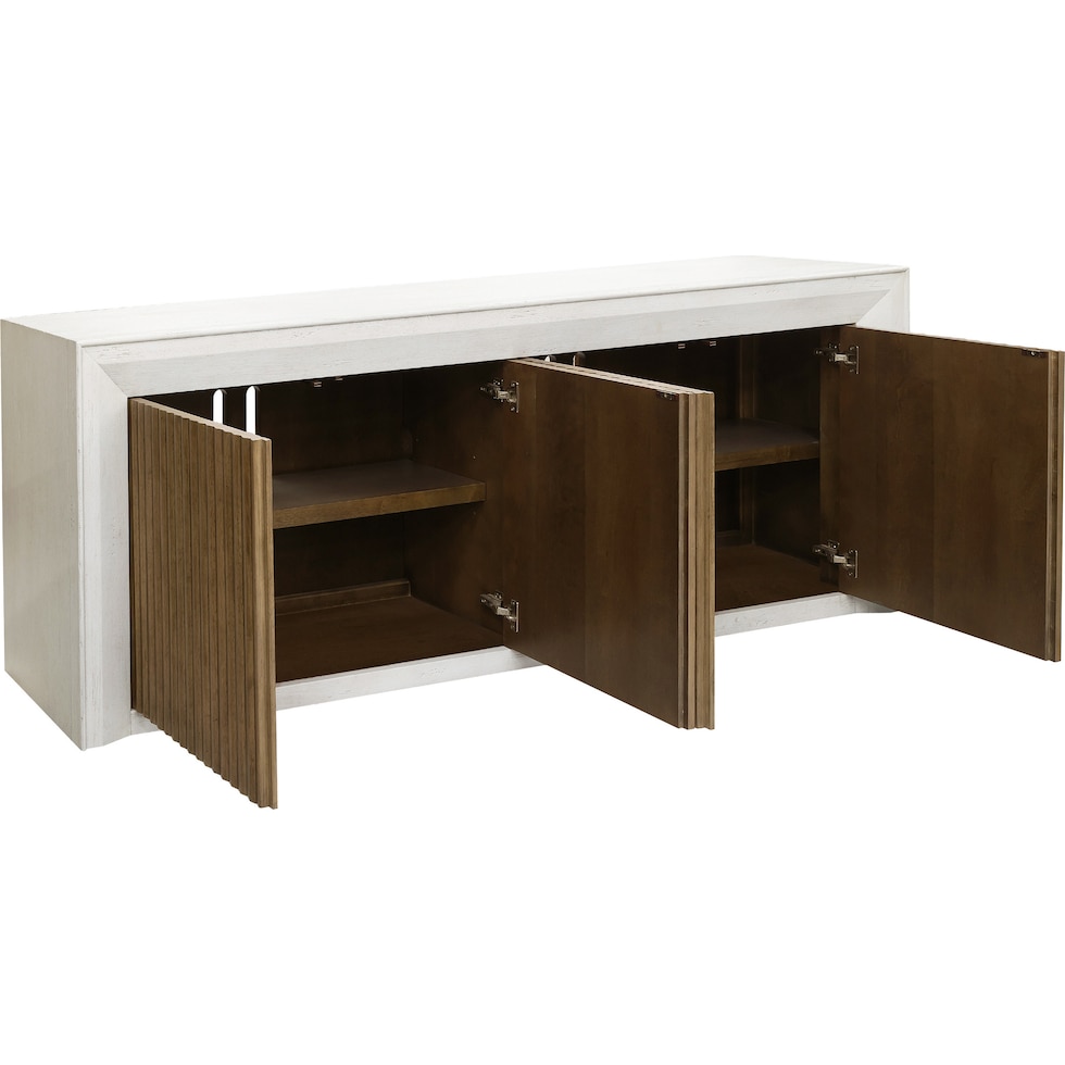 scottie light brown console table   