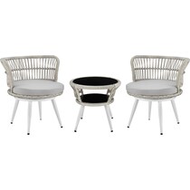 scottsdale off white gray outdoor chair set   