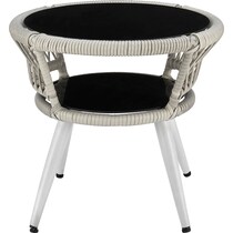 scottsdale off white gray outdoor chair set   