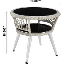 scottsdale off white gray outdoor chair set   