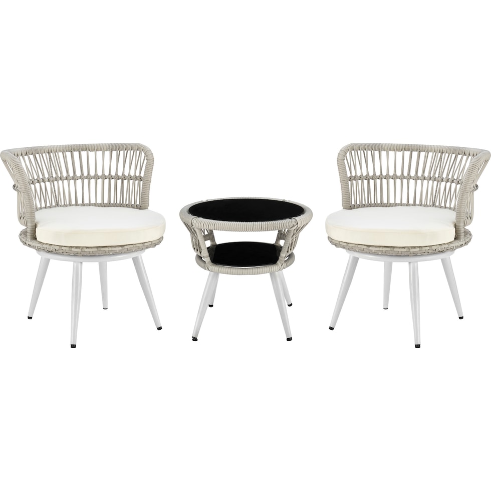 scottsdale white outdoor chair set   
