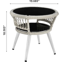 scottsdale white outdoor chair set   