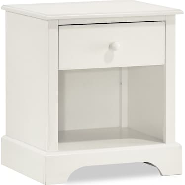 Scout Nightstand with USB Charging - White