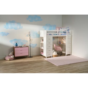 Scout Loft Bed - White