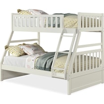 scout white twin over full bunk bed   