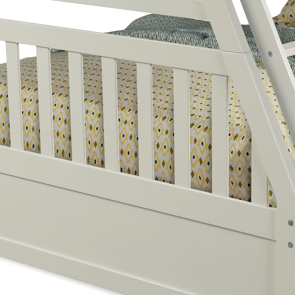 scout white twin over full bunk bed   