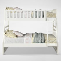 scout white twin over full bunk bed   