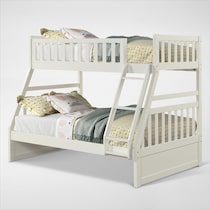 scout white twin over full bunk bed   