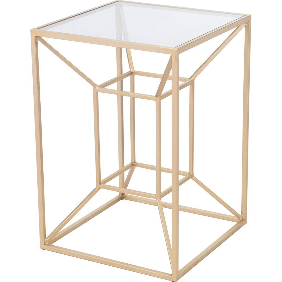 sculpted gold side table   