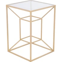 sculpted gold side table   